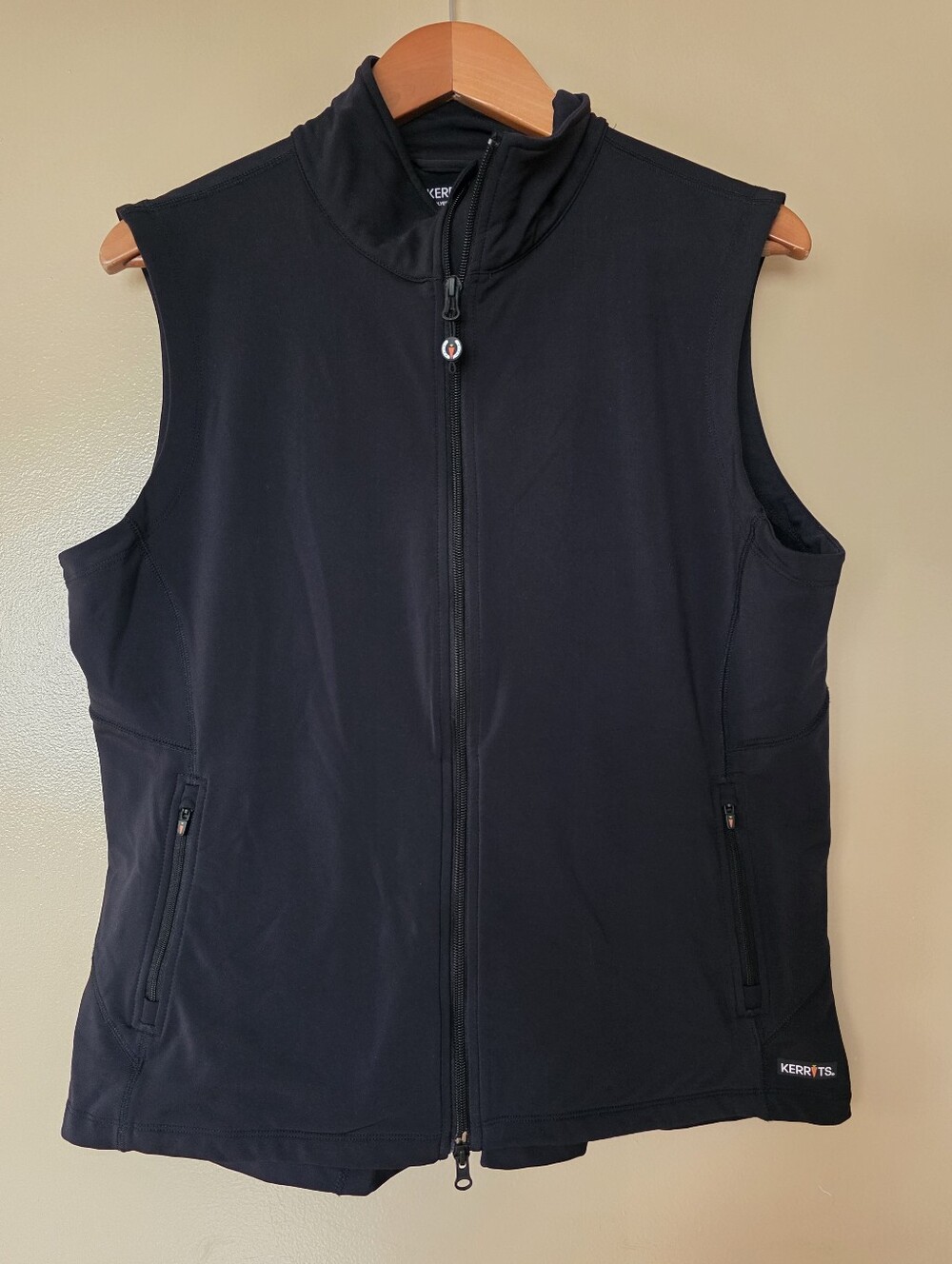 Kerrits Softshell Lite Performance Vest Black Womens Size XL Equestrian Riding